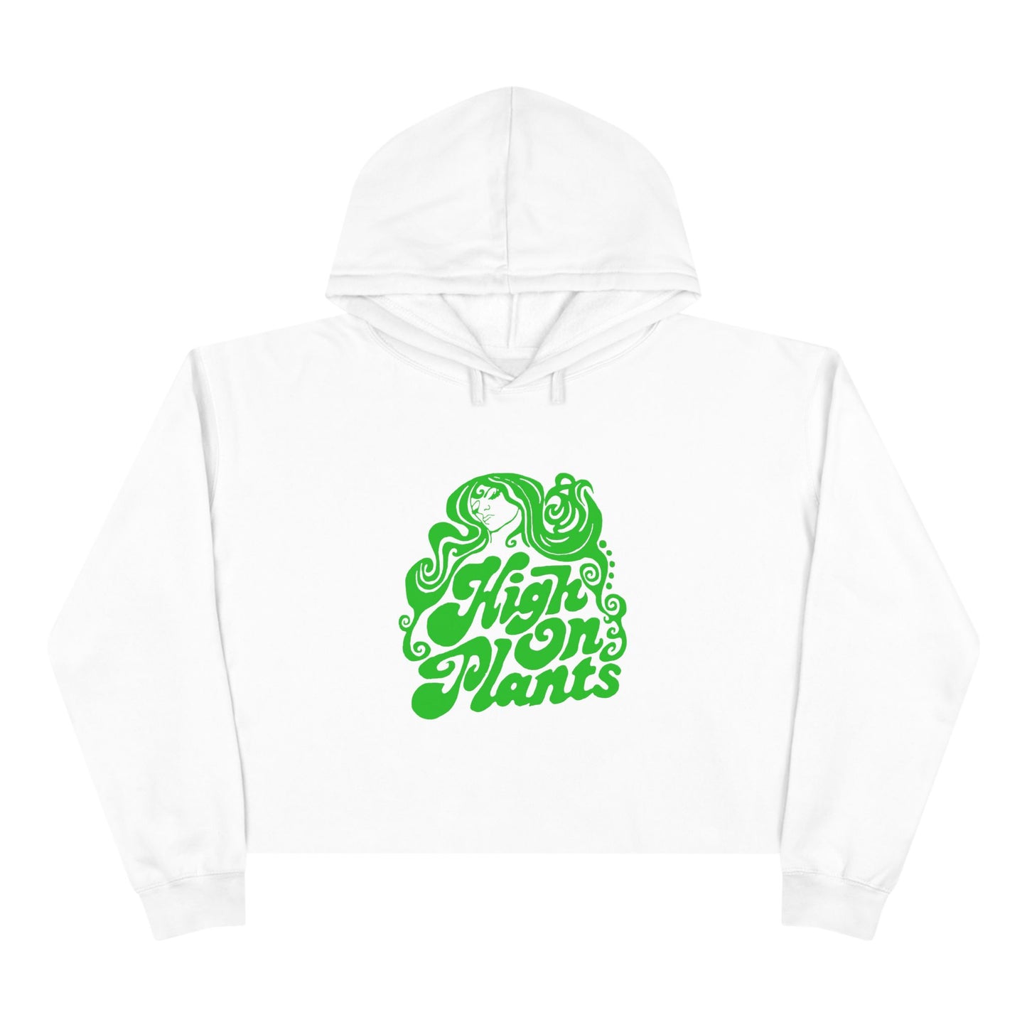 High On Plants Women's Cropped Hoodie