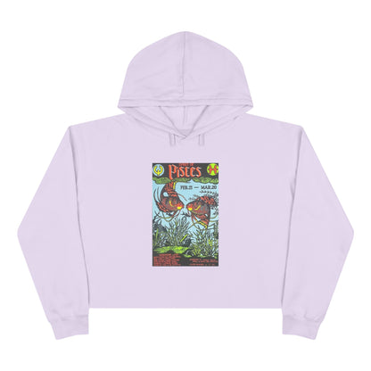 Spirit of Pisces Zodiac Women's Cropped Hoodie