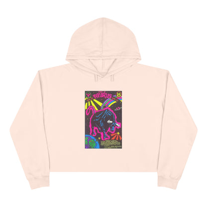 Spirit of Taurus Zodiac Women's Cropped Hoodie