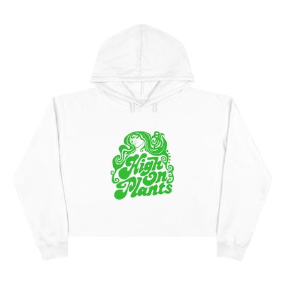 High On Plants Women's Cropped Hoodie